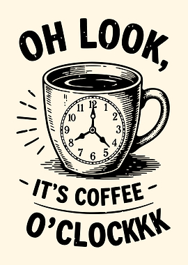 Coffee O'Clock Illustration