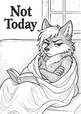 Grumpy Wolf Reading