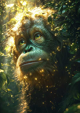 Orangutan in the Jungle