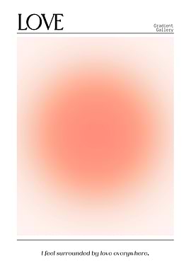 Love Gradient Gallery Poster