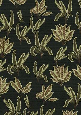 Fern Leaf Pattern on Dark Background
