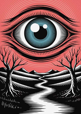 Surreal Eye Landscape