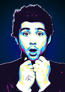 Zayn Malik Pop Art Portrait