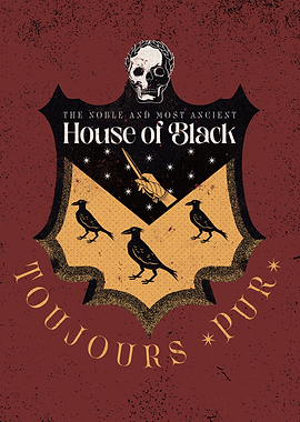 Harry Potter House of Black Family Crest