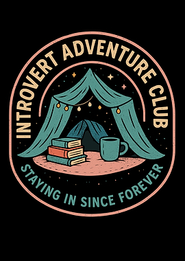 Introvert Adventure Club Camping Graphic