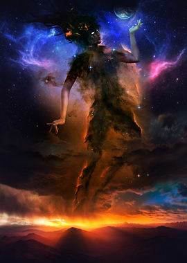 Celestial Being in Cosmic Landscape