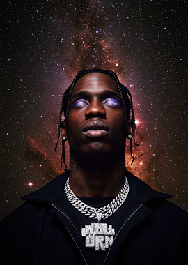 Travis Scott Cosmic Portrait