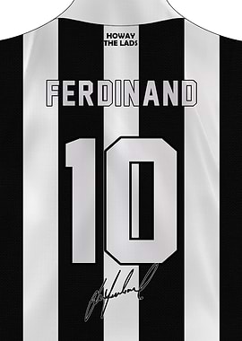 Les Ferdinand Newcastle 10 Football Jersey