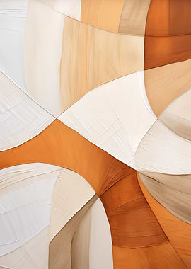 Abstract Earth Tone Fabric