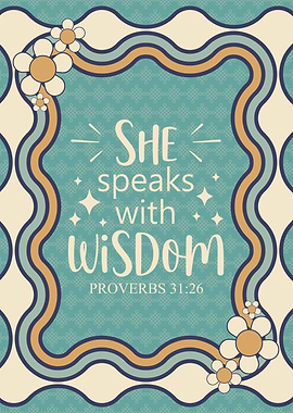 She Speaks with Wisdom Art