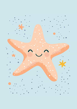 Cute Starfish Illustration