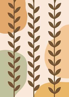 Abstract Botanical Pattern