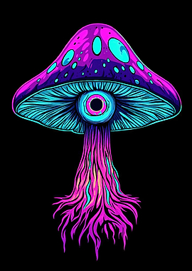 Psychedelic Mushroom Eye