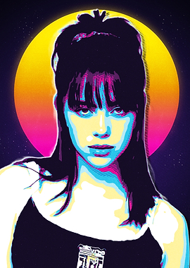 Billie Eilish Retro Portrait