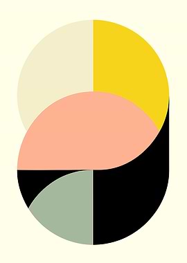 Abstract Geometric Circle Composition