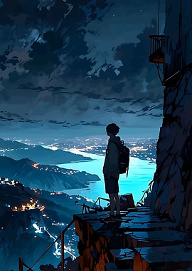 Night View Anime Style