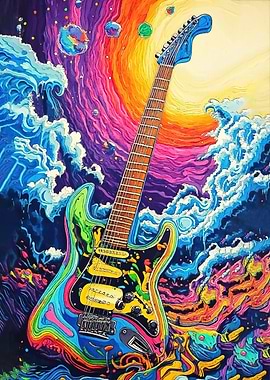 Psychedelic Electric Guitar