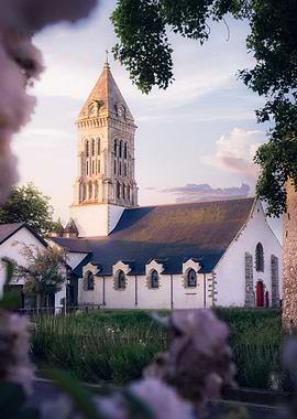 Church in Noirmoutier, France