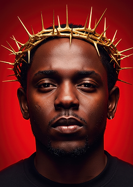 Kendrick Lamar Crown of Thorns Portrait