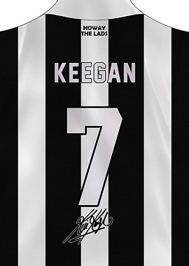 Kevin Keegan 7 Newcastle Football Shirt