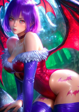 Lilith Aensland Inspired Digital Art