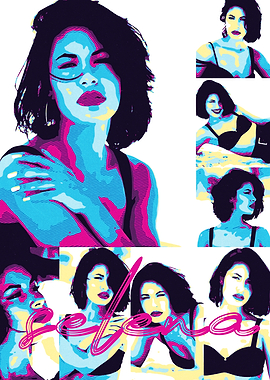 Selena Quintanilla Pop Art Collage