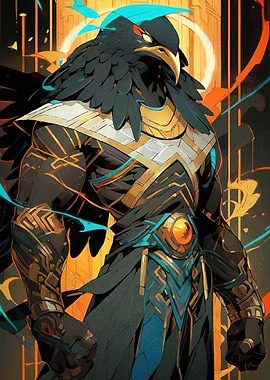 Anthropomorphic Bird Warrior