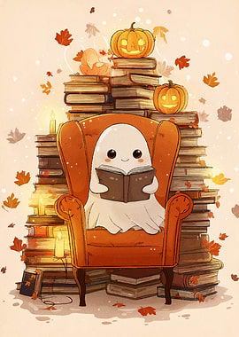 Cute Ghost Autumn