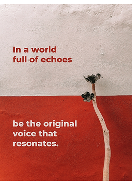 Inspirational Quote with Plant