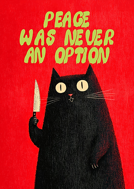Peace Was Never An Option Cat