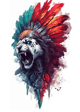 Jaguar Warrior Headdress