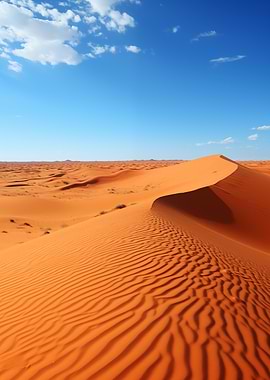 Sahara Desert Sand Dunes Landscape