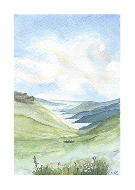 Whispers of the Glen - A Watercolour Landscape