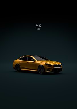 BMW M5 G90 2025 Orange Front