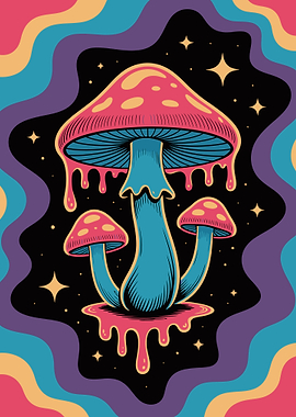 Psychedelic Mushroom Art