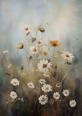 Floral Field Painting