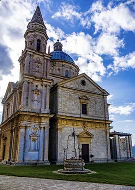 Sanctuary of the Madonna di San Biagio in Tuscany, Italy