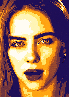 Billie Eilish Pop Art Portrait