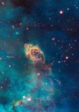 Cosmic Nebula with Stars