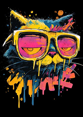 Cool Cat with Sunglasses