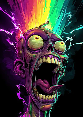 Colorful Zombie Scream