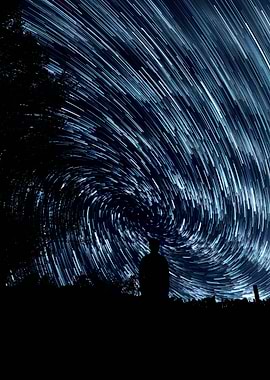 Star Trails Cosmic