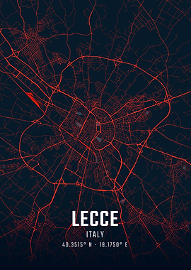 Lecce City Map