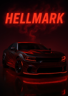 Hellmark Car Red Neon