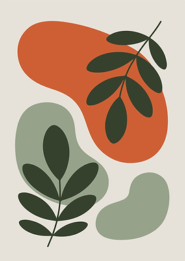 Abstract Botanical Art Print