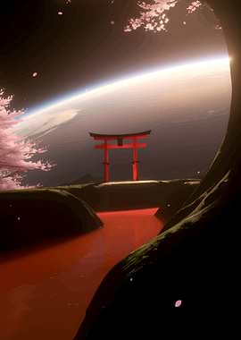 Torii Gate In Space