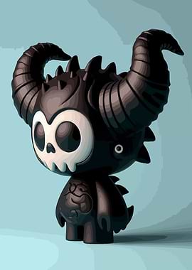 Stylized Demon Toy Figure