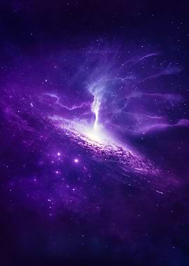 Purple Galaxy Space Art