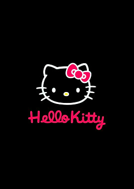 Hello Kitty Black Background