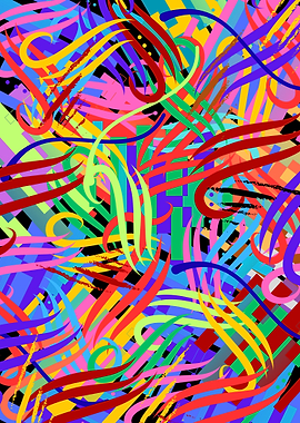 Swirl Brushstroke Pattern